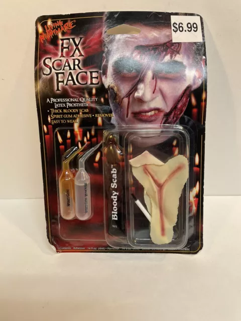 Living Nightmare FX Scar Face  Professional Latex Prosthetic Makeup Kit
