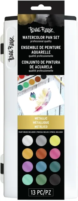 Juego de pintura de sartén de acuarela Brea Reese 13/paquete metálico (paquete de 1)