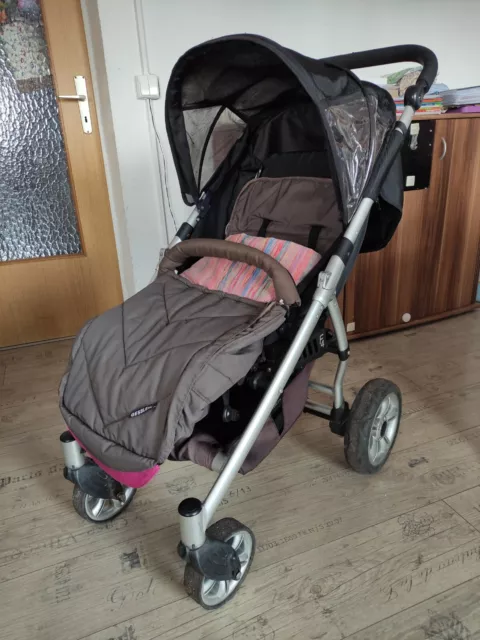 Kinderwagen Gesslein F4 Regenschutz Buggy Tragetasche auch mit Maxi Cosi nutzbar