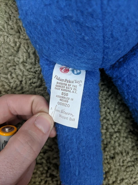 Vintage Fisher Price The Muppets 14” Gonzo Plush Toy #858 5