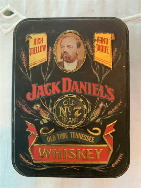 JACK DANIELS VINTAGE TWO 50ml. 90 PROOF BOTTLES AND TIN BOX