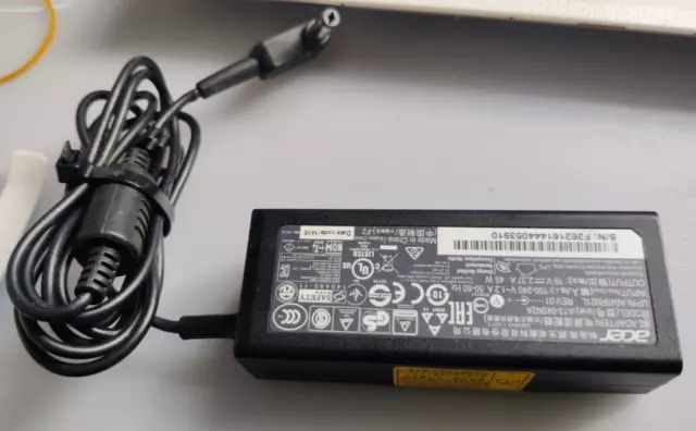 Genuine Acer Aspire A315-510P A315-59 AC Adapter Charger & Power Cord 45W