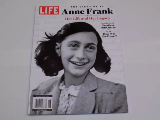 ANNE FRANK HER Life and Legacy Time Life Magazine at 75 2022 Nazi ...