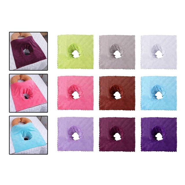 Couvertures de feuille de table de massage avec fibre de polyester de trou
