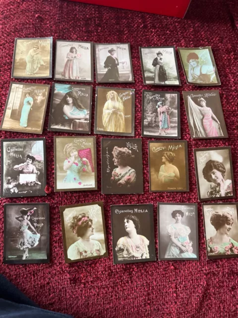 Cigarette cards - 20 overseas (Melia)  1920’s  actresses / beauties ( e)