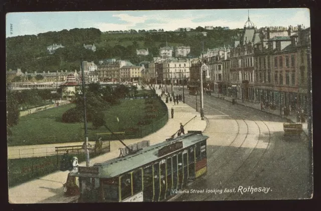 Scotland Buteshire ROTHESAY Victoria St Tram PPC