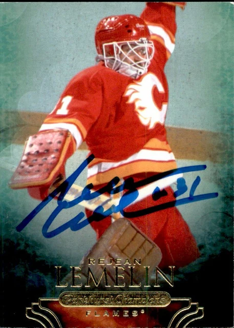 Rejean Lemelin SIGNED autographed 11/12 PARKHURST CHAMPIONS card ATLANTA FLAMES