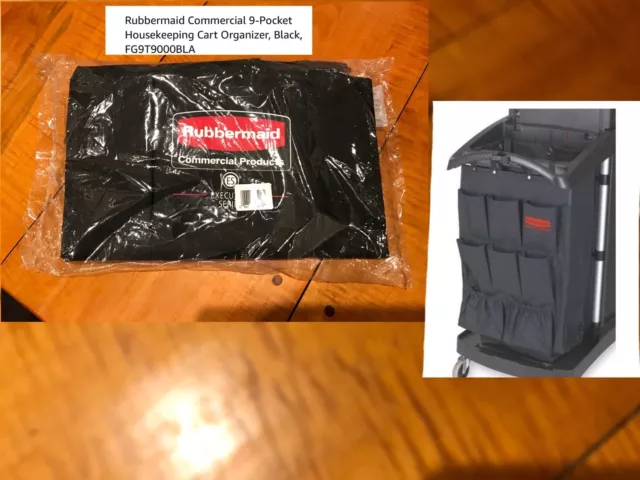 Rubbermaid 9 POCKET CART CADDY 9T90 EXECUTIVE ORGANIZER FG9T9000 Housekeeping