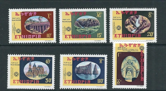 Äthiopien 1981 Welt Heritage Jahre Nahanni Park Kicker Rock Komplett Set VF MNH