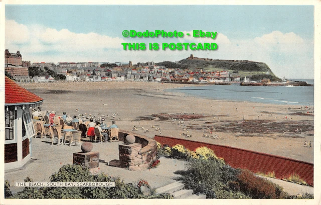 R416203 The Beach. South Bay. Scarborough. Dennis. S. 0292 Newcolour. 1961