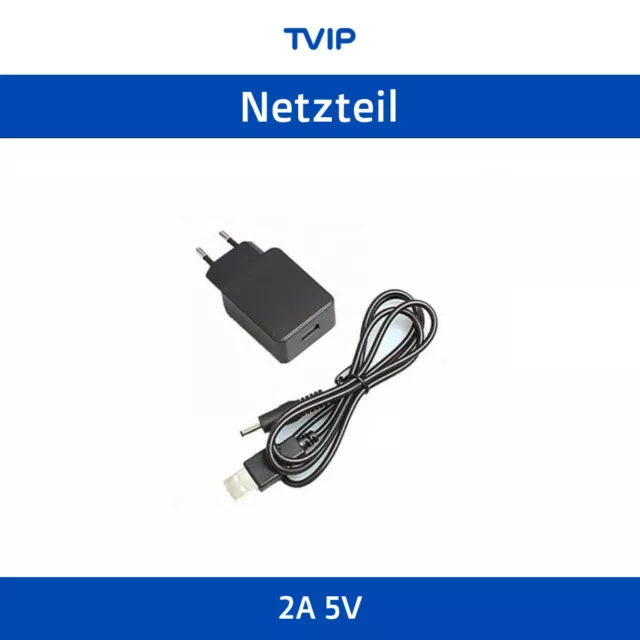 TVIP Original Netzteil 2A 5V mit USB Kabel für v.410 v.412 v.415 IPTV Box