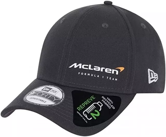 New Era 9Forty McLaren Formula 1 F1 Racing Baseball Hat Dark Grey Authentic New