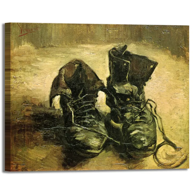 Van Gogh un paio di scarpe design quadro stampa tela dipinto telaio arredo casa