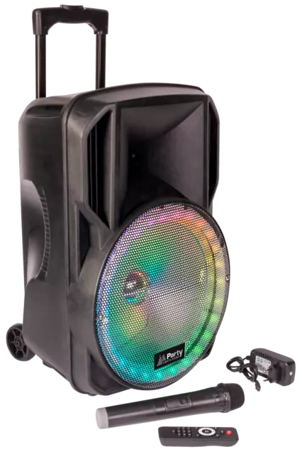 Mobile Beschallungsanlage PARTY ''PARTY-12RGB'' 700W, Bluetooth, LED-Beleuchtung