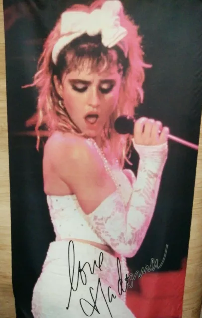 MADONNA 1980's Japanese Promo Tapestry Mitsubishi Sales Promotion Item 180x90cm