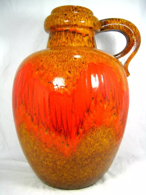 " Hot & Cool " 70´s design Scheurich Fat Lava pottery Keramik vase  486 - 48 cm
