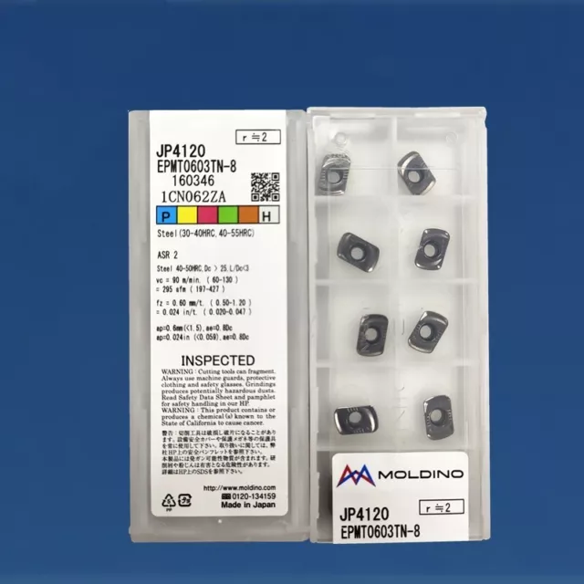 HITACHI EPMT0603TN-8 JP4120 Milling blade Carbide inserts 10Pcs
