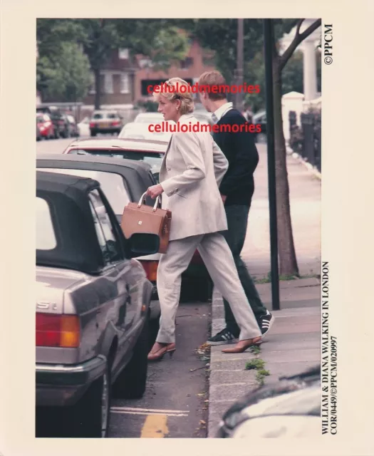 Original Press Photo Princess Diana Lady Di Spencer Prince William 9-2-97 RARE!