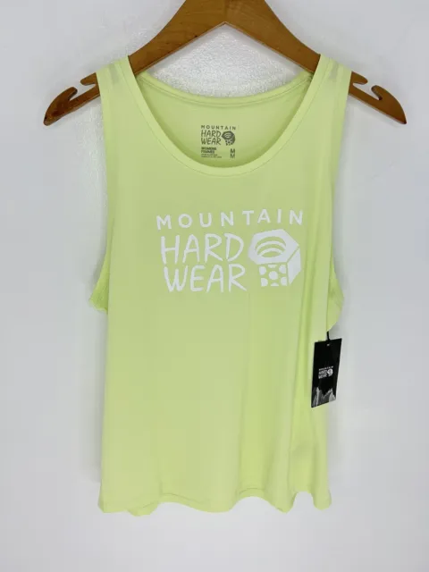Mountain Hardwear NEW Womens Wicked Tech Tank Size Medium Logo Lime Green Active 2