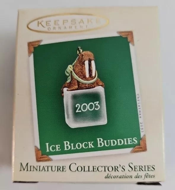 Ice Block Buddies 2003 Miniature-Walrus Is A Ice Block Series-Hallmark Ornament