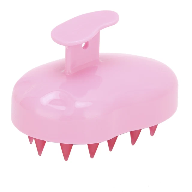 (pink)Haar Shampoo Bürste Haar Kopfhaut Massagegerät Sicher Tragbar Weich Und