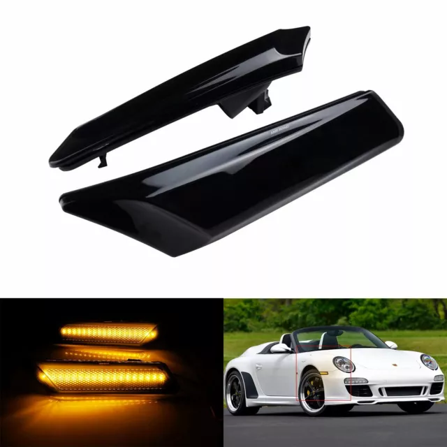 Pour Porsche 911 Boxster Cayman 987 05-12 LED Latéral Répétiteur Côté Clignotant 2