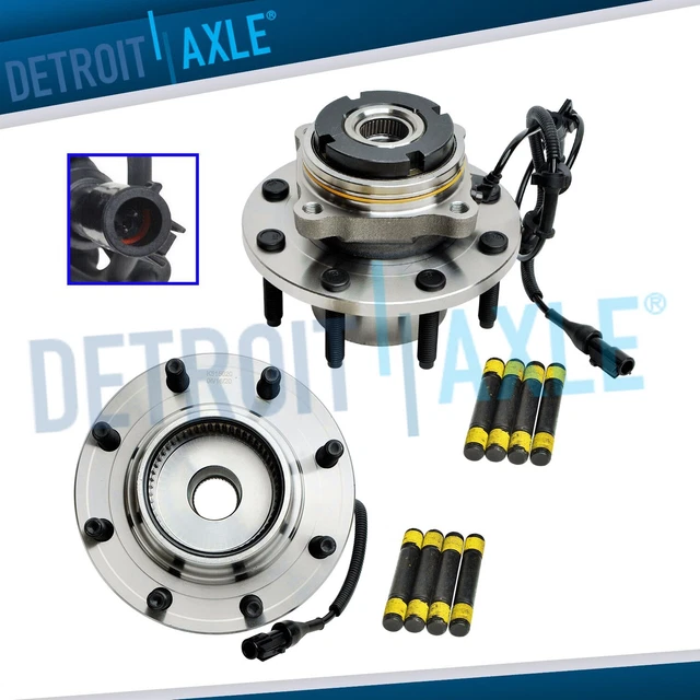 4WD FRONT WHEEL Bearings and Hubs for 1999 - 2002 Ford F-250 F-350 SD ...