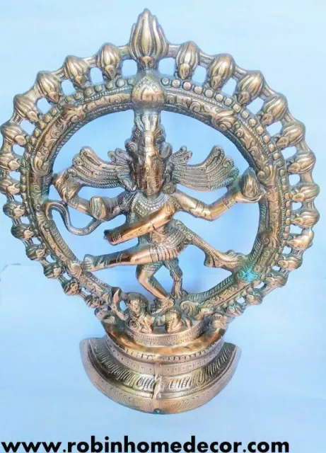 Lord Shiva Dancing Natraj/Nataraja Statue Bronze Home Decor Decorative Showpiece