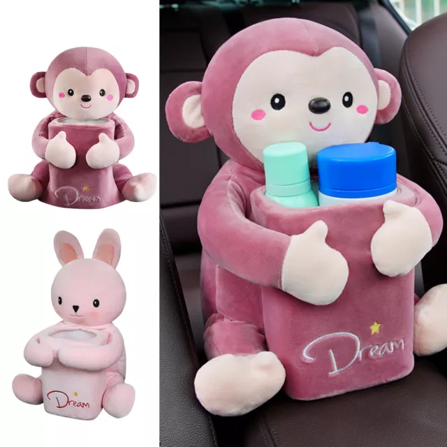 Cartoon Tissue Box Animal Monkey Car Hanging Paper Napkin Box Cover Holder