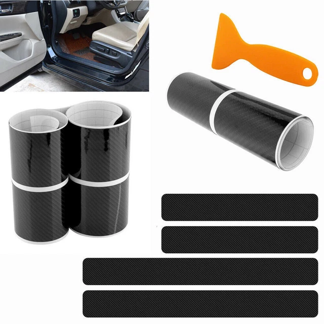 2023 Carbon Fiber Door Scuff Sill Cover Panel Step Protector Car Accessories