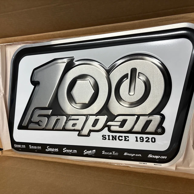 SNAP ON TOOLS 100th Anniversary Logo Aluminum 2020 Kick Off Sign