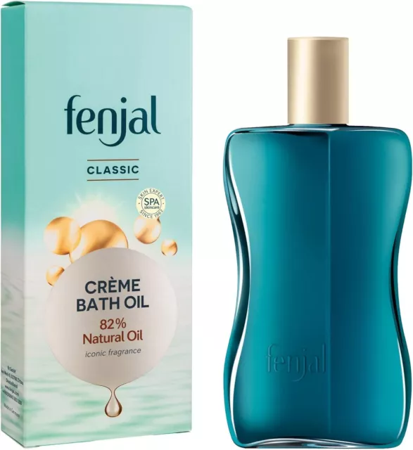 FENJAL Classic Luxury Creme Bath Oil - 125ml |Cleanses and Nourishes Your Skin