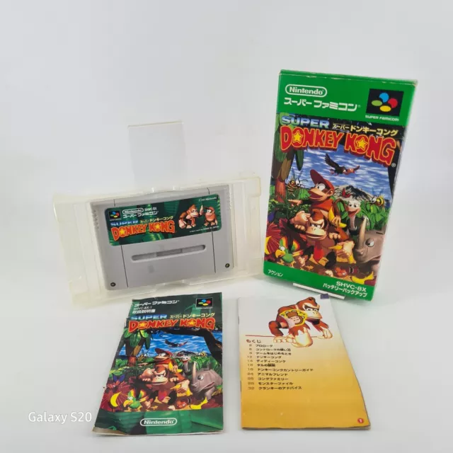 Donkey Kong SNES Super Nintendo Original OVP Super Famicom System NTSC-J Rang B✅