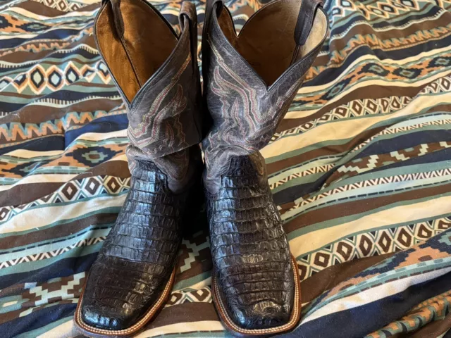 Lucchese Men boots  10EE Brown caiman