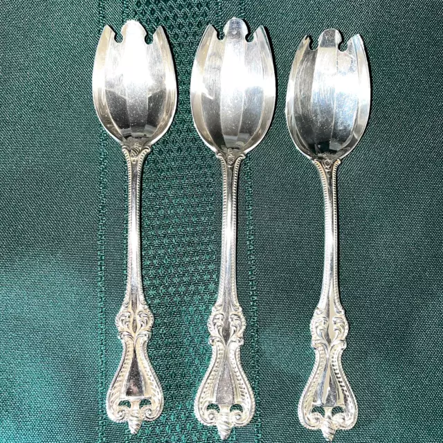 Towle Sterling"Rare" Old Colonial Ice Cream / Dessert Sporks Set Of 3 3