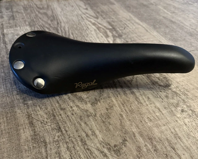 Selle De Vélo San Marco Regal Girardi 1989 – Cuir, Marron Foncé, Fait En Italie