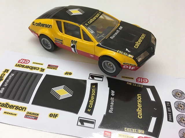 thumbnail image 2 of Original Sticker For Alpine Renault A310 #1 Calberson – Jouef No Decal, 1/24 Slot Car, 1970s French Made 2 of 2