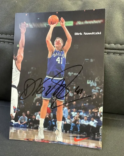 Dirk Nowitzki - Dallas Mavericks - original Autogramm - Autogrammkarte - RAR
