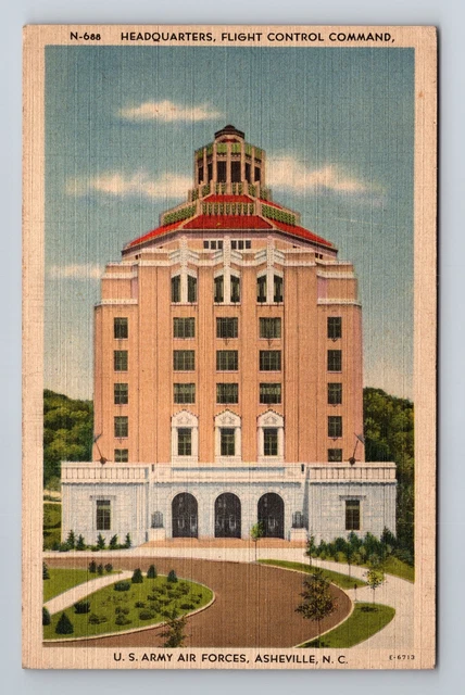 Asheville NC-North Carolina, U.S. Army Air Forces, Vintage Postcard
