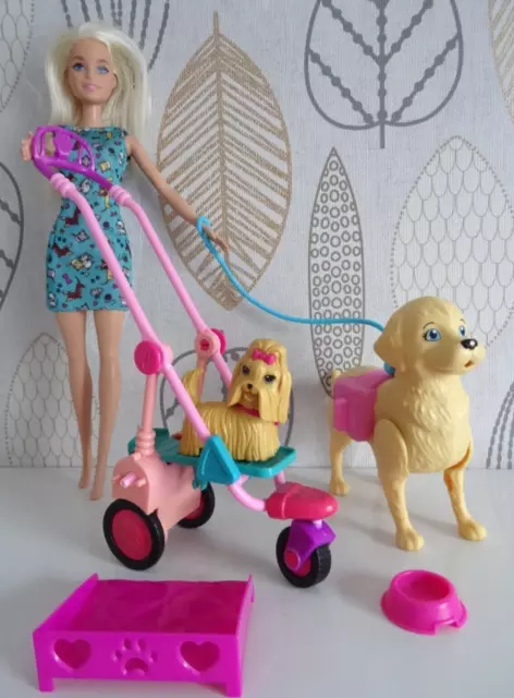 Barbie puppy 2025 stroller