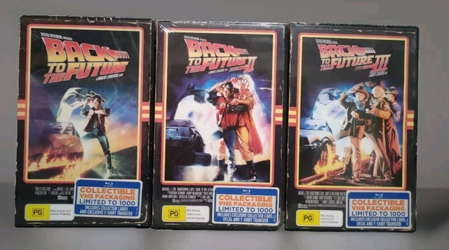 BACK TO THE Future 1 2 3 Bluray VHS package NEW/SEALED OOP Rewind ...