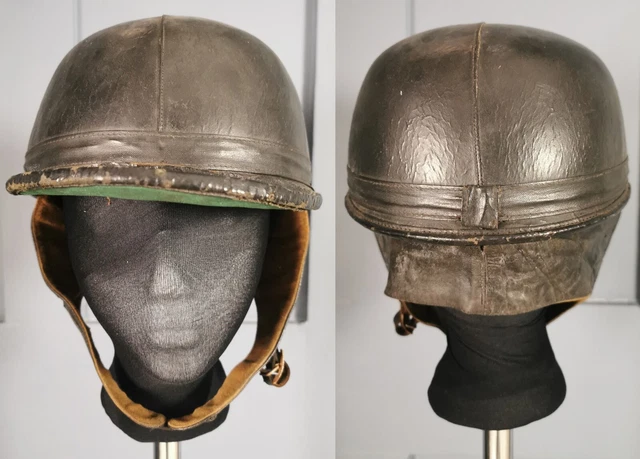 VINTAGE CHAS OWEN ' Skulgarde ' Motorcycle Helmet . c. 1930s / 1940s  150.00 - PicClick UK