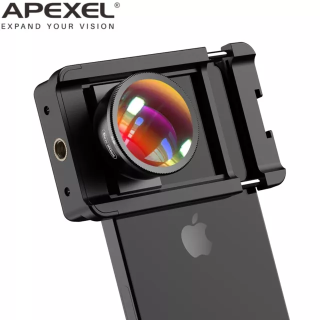 APEXEL New 4K HD 100mm Macro Lens Phone Camera Lens With CPL for iPhone Android