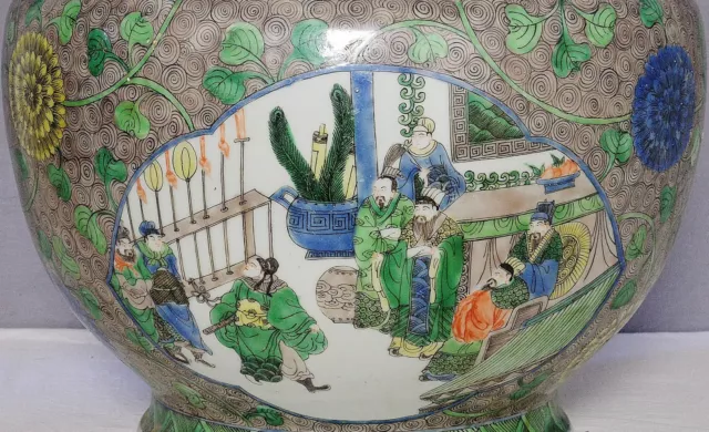 Large  Chinese  Wu-Cai  Porcelain  Vase  With  Mark      M1393 3
