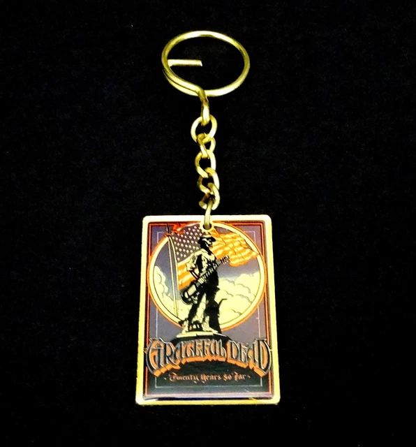 Grateful Dead Key Chain Keychain Vintage 1985 Rick Griffin Art Patriot 20 Years