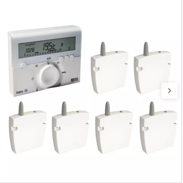 Programmateur radiateur électrique sans fil DELTA DORE Deltia 8.36 + 6 récep