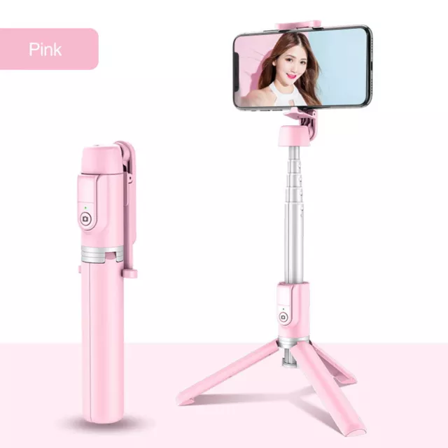 Blue-Tooth Selfie-Stick Wireless Remote Ausziehbare Phone Tripod Fit IOS Android