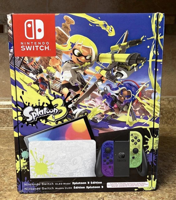 RARE EUROPEAN NINTENDO Switch OLED Console Splatoon 3 Special Edition rare-european-nintendo-switch-oled-console-splatoon-3-special-edition