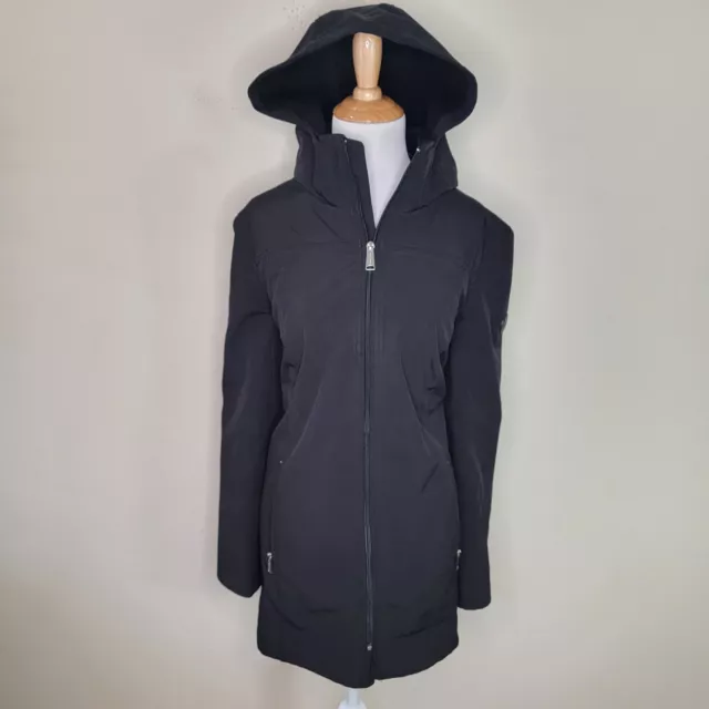 Andrew Marc Coat Women's Size XL STRETCH Water Repellent Detachable Hood Black