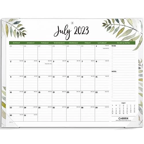 DESK CALENDAR 20232024 with Desk Writing Pad, Large Desktop Calendar